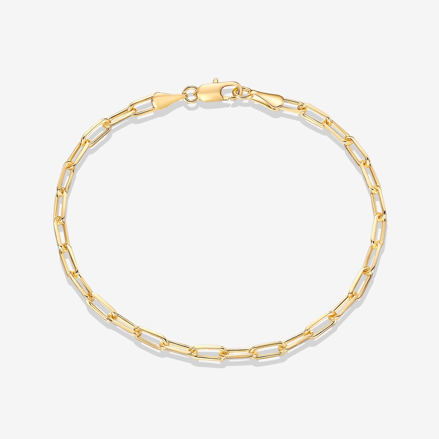 Gold Paperclip Chain Bracelet