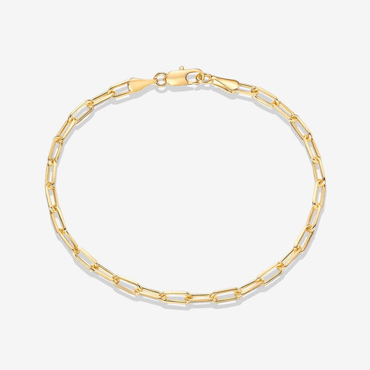 Gold Paperclip Chain Bracelet