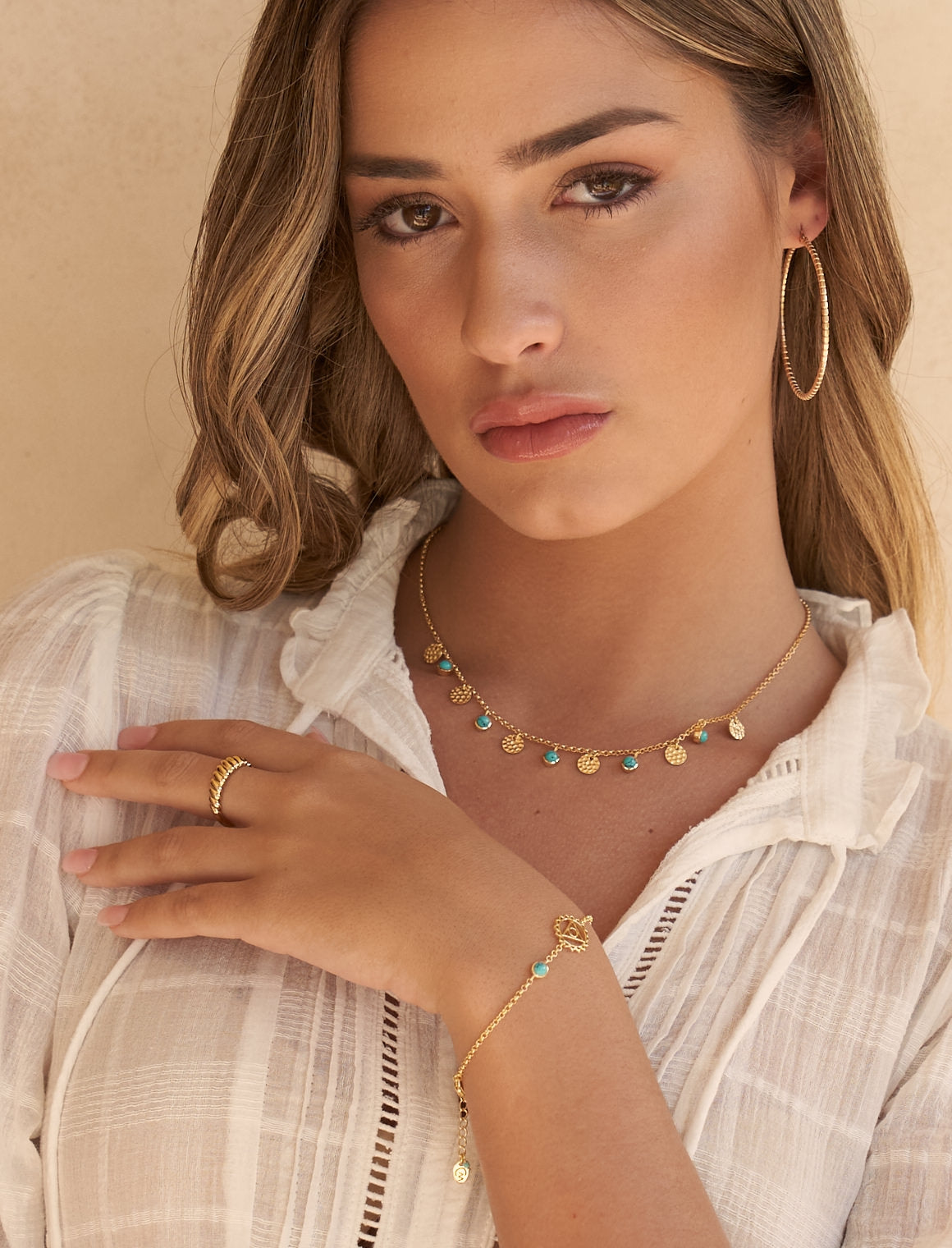 Gold Turquoise Necklace